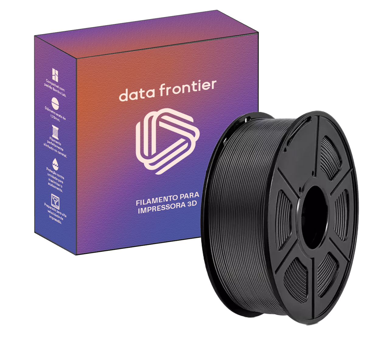 Filamento PLA Super Premium - Preto